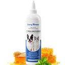 Itch Relief Ear Cleaner kutyák és macskák természetes finom formula Manuka Honey & Green Tea - Triple Botanical Wash for Infection & Yeast Prevention, PH kiegyensúlyozott No- Sting 8.45 oz
