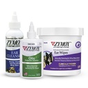 PET KING BRANDS ZYMOX Enzymatic Fültörlő és Otic Fül oldat kutyáknak és macskáknak - Termék köteg - a piszkos, viaszos, büdös fül és a szapora fül fertőzések, 100 ct, 4 oz és 4 oz