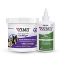 PET KING BRANDS ZYMOX Enzymatic Fültörlő és Otic Solution Hydrocortisone Free for Dirty, Waxy, Smelly Ears & to Soothe Infekciók, 100 Count Wishes & 4oz palack