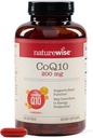 NatureWise CoQ10 200mg Softgels, High Potency Ubikinone - Coenzim Q10 Supplement - Antioxidant for Heart Health + Energy - Vegan, Non-GMO, Gluten- Free - 200 Count [200- napos ellátás]