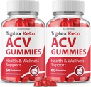 IDEAL TELJESÍTMÉNY (2 Pack) Triplex Keto Gumies Triplex Keto ACV Gumies Kiegészítés Triplex ACV Keto Gumies Triplex Keto Gumies s (120 Gummies)