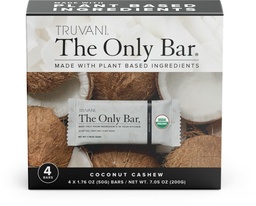 Truvani Plant Based Snack Bars - 124; Coffee Cashew 4 Pack - 124; 5g Protein - 124; USDA Organic and Vegan - 124; The Only Bar - 124; Dairy -, Soy - és Gluten - Free - 124; Egyéni csomagolás