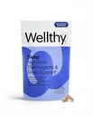 Wellthy Night Time Thermogen - B6-vitamin, Ashwagandha & Melatonin - Éjszakai termogén nők számára - Belly Thermogen - Természeti fogyás kiegészítők nők számára, 60ct