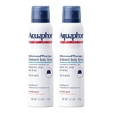 Aquaphor Advanced Therapy Ointment Body Spray, Illatmentes, Hypoallergén, Spray nedvesítő száraz bőrre, nedvesítő és gyógyító száraz, durva bőr, 3.7 Oz Can (csomag 2)