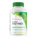 Youngevity Ultimate Enzimes ® - Multi Enzimes for Digestion, Gas & Bloating Relief - Betaine HCl, Ox Bile, Pancreatine 10X, Papain 6M, Pepsin 1: 3000 (120 kapszula)