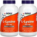 NOW Foods L- lizin 500 mg, 250 kapszula (2 db-os csomag)