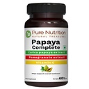 Tiszta táplálkozás Papaya Complete - 60 Veg kapszula (Prevents Platelet Immunity & Digestion) Minden kapszula 500 mg Carica Papaya gyümölcsöt és levélkivonatot tartalmaz. Nem-GMO-124; gluténmentes