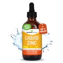 SandHUHERBALS folyékony cink gyerekeknek, Toddlersnek és babáknak, 124; 4 Fl Oz nagy üveg palack, 124; ionos cinkpótló szulfátos drops 124; Immun Supply Supply, Easy Take, Water Solution 124; Flavored