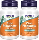 Most kiegészítők, Cink Picolinát 50 mg, Támogatja Enzyme funkciók *, Immuntámogatás *, 60 Veg kapszula (csomag 2)