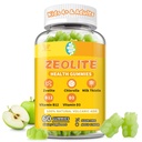 Zeolit gumik gyerekeknek, nőknek és felnőtteknek, tiszta zeolit klinoptilolit, chlorella, Milk Thistle & Vitamins- Heavy Metal, Focus, Gut & Immune Support, Vegan, Sugar Free, Apple Flavor, 60 Count