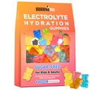 Electrolyte Gumies Sugar Free 124; Electrolyte Hydration Energy Gumies for Running & Sports - Energy Chews with Calcium & C vitamin gyerekeknek és felnőtteknek, több vegyes ízesítők, gluténmentes, 90 gróf