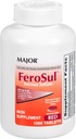 Major FeroSul - Ferrous Sulfath 325 mg tabletta - Vaspótlás nők és férfiak számára - Speciálisan bevont Easy- to- nyelhető tabletta - piros - 1000 tabletta