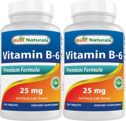Best Naturals B6-vitamin 25mg 250 tabletta (250 darabos kiszerelés)