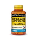 MASON NATURAL Glucosamine Chondroitin Collagen & Hyaluronic Acid, 45- napos Supply Capsules for Normal Joint, Mobility, Rugalmasság, & Aging Support, 90 kapszula