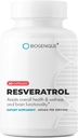 Resveratrol 600mg Potent Antioxidants & Trans- Resveratrol a Polygonum Root kivonat, Promotes Anti- Aging & Cardiovascularis Support, 60 kapszula - Made in USA - Vegan, Non-GMO, Gluten Free