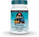 Source Naturals Wellness Gyermek Immunrágó, Great- Ízesített Defense Complex, Málna ízesítésű * - 30 Wafers