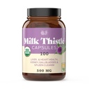Teljes természetes termékek Tiszta szerves tejpor kapszula - 500 mg Silymarin por 100 tabletta