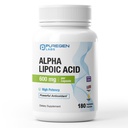 Puregen Labs Alpha Lipoic Acid 600mg [High Potency] Total 360 Veggie Caps, Antioxidant Support 124; No Harmful Adalékanyagok