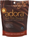 Adora Premium D3-vitamin Magnézium és kalcium kiegészítés, 500 mg, Tejcsokoládé, 30 gróf (2-es csomag)