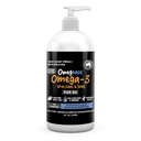 Omegease Halolaj kutyák és macskák számára - Fest for Pets Omega 3 for Cats & Dog - Skin & Coat, Viszketés, Shedding, Joints & Immune Health - 100% Pure Omega Fish Oil with EPA & DHA (8 Oz)