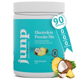 JUNP Electrolytes Powder No Sugar No Carbs - Pina Colada Coconut Ananász Keto Electrolyte Drink Mix - Kálium & Salt Hydration Powder Electrolytes - Zero Calorie Sugar Free Electrolyte Powder 90ct