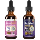 Rejuvica Health Balanced Femme + NoctuRest - Support Woman Balance + Sleep - Liquid Delivery for Better Absorption - Dong Quai, Melatonin, Maca, Hops, Chamilla, Theanine & More!