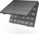 Havi Pill Organizer Napi egyszer - 30 napos Pill Organizer Box - Squeeze to Open - Nagy Osztályok Portable Case for Travel, Hónap Pill Cases Medicine Organizer for Vitamin (Black)
