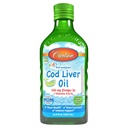Carlson - Kid 's Cod Life Oil, 550 mg Omega-3, Plus Vitamins A és D3, Liquid Fish Oil, Wild Caughed Nordic Arctic Cod, Sustainable Sourced Nordic Fish Oil, Green Apple, 250 ml (8.4 Fl Oz)