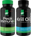 Daiwa Csúcs Immun 4 - Természetes Immunrendszer booster + Daiwa Krill Oil - Omega 3 Krill Olaj kapszula