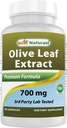 Legjobb természetes Olive Leaf kivonat, 700 Mg, 90 gróf