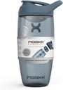 Promixx Pursuit Protein Shaker üveg (24 oz) - Silent No- Ball Mixer, Leak- Proof Lid, BPA / BPS & Phtalate- Free ECOZEN - Easy- Clean Shaker kupa proteinrázáshoz, pre & post-workout simulies