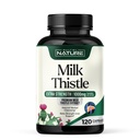 Milk Thistle 1000mg - Máj Detox kiegészítés Silymarin kivonat & Gyermekláncfű - Gyengéd gyógynövény máj tisztítás férfiak és nők számára - Máj egészségügyi támogatás - Non-GMO - 120 Veggie kapszula