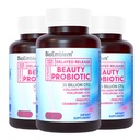BioEmblem Beauty Probiotics nőknek, 35 milliárd CFU 14 Strains with Biotin, Collagen, Prebiotics for Digestive Health, Haj Skin and Nails, Vaginal Probiotics Supplement, Table Stable Stable, 90 Caps