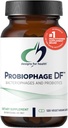 Designs for Health Probiophage DF - Bakteriophage Prebiotikus + probiotikus kiegészítés - Prebiotikumok az emésztéshez + Immuntámogatás - Tejmentes Pre és Pro Biotics a késleltetett kiszabadulású kapszulákban (120 gróf)
