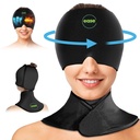 Migrén Relief Cap & Neck Ice Pack Wrap Set - Levegő Fejfájás Relief Cap és Vad Hideg Pack - Hot and Cold Compress Products for Head and Cervical - Stressz, másnaposság és Puffy Eyes
