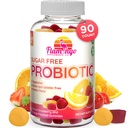 Probiotikus gumik Sugar Free- 3 milliárd CFU redukciós gáz, puffadás - Probiotikumok nők, gyerekek és mens probiotikumok - Bacillus Coagulans - Természeti, Vegán, Vegetáriánus, Kosher, Halal -90 Gummy probiotikumok