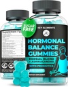 PMS Gummees Hormonális Egyensúly kiegészítők nők számára - Probiotic PMS Vitamins Menstrual Cramp Relief, Hot Flash Menopauza Support - PMS Relief Dong Quai, Chasteberry, Black Cohosh & Ashwagandha