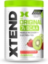 Xtend Natural Zero BCAA Power Strawberry Kiwi Splash124; Free of Massic Sweeteners, Flavor, and Chemical Dyes Ț124; Post Workout Drink with Amino Acids Ț124; 7g BCAAs Ț124; 25 Servings