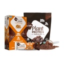 Nugo Slim Dark Chocolate Crunchy Mogyoróvaj, 17g Vegan Protein, 3g Sugar, 12 Count and Nugo Plant Protein Powder, 20g Protein, 3g Sugar, 25 Servings