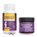 10% -os megtakarítás a női egészség & Wellness Bundle - Teljes vaginális probiotikumok + Myo & D- Chiro Inositol Powder for Hormonal Balance, Gut, és húgyúti támogatás
