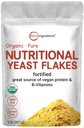 Mikro Összetevők Organic Forestified Nutritional Eastern Flakes, 2lb (32oz) - 124; Rich in Vegan Protein, B Vitamins, & Beta - Glucans