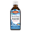 Carlson - The very finest fish oil, 1600 mg Omega-3 s, Liquid Fish Oil Supplement, Norway Fish Oil, Wild- Cot, Sustainable Sourced Fish Oil Liquid, Just Peachie, 200 ml (6.7 Fl Oz)