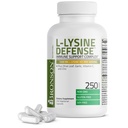 Bronson L- lysine Defense Immune Support Complex 1500 MG L- Lysine Plus Olive Leaf, Fokhagyma, C-vitamin és cink - Non-GMO, 250 Vegetáriánus kapszula