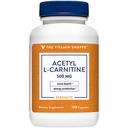 Acetyl-L-Carnitin 500mg – Unterstützt gesunde Gehirn- & Gedächtnis-Funktion, fördert Energieproduktion – CarnipureTM bietet reinste Form von L-Carnitin (120 Kapseln) von The Vitamin Shoppe