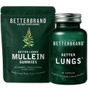 Betterbrand Better Lung Health Pack - BetterLungs & Mullein Gumies - Teljes légzőszervi Wellness Pack: BetterLungs & Mullein Gumies - 30 napos ellátás
