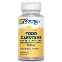SOLARAY Food Carotene, A-vitamin 10000 NE WY124; Egészséges bőr, szemek, antioxidáns és immunszupport (100 CT)