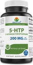 Brieofood 5-HTP 200mg per Serving - 240 kapszula - 5-Hidroxitriptofán az egészséges kikapcsolódásért - 3. fél Lab tesztelt
