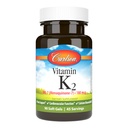 Carlson - K2 MK- 7 vitamin (Menakinon), 180 µg, Csonttámogatás, Kalcium Biológiailag elérhető, K2 vitamin, K2- vitamin, K2- vitamin, 90 Softgel