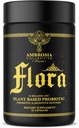 Ambrosia Flora Digestive Enzimek probiotikumokkal és prebiotikumokkal, Növényalapú Gut Health Supplement, 32 Million CFU, Vegan Probiotic for Digestive Health (30 Servings)