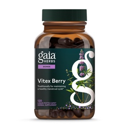 Gaia Herbs Vitex Berry - Támogatja a hormonegyensúly és termékenység a nők - Egészséges Progreszteron Menstruációs Egészség - 120 Vegán Caps (60- napos ellátás)